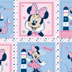 MI006C01 COLEÇÃO DISNEY   MINNIE NAVY   ( PAINEL DIGITAL  1,48 X 0,98   ALMOFADAS   0,49 X 0,49 RAPPORT