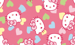 hk006c01 Coleção hello kitty love fd rose