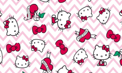 hk008c01 Coleção hello kitty tatoo chevron
