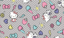 hk010c01 Coleção hello kitty pop art dots